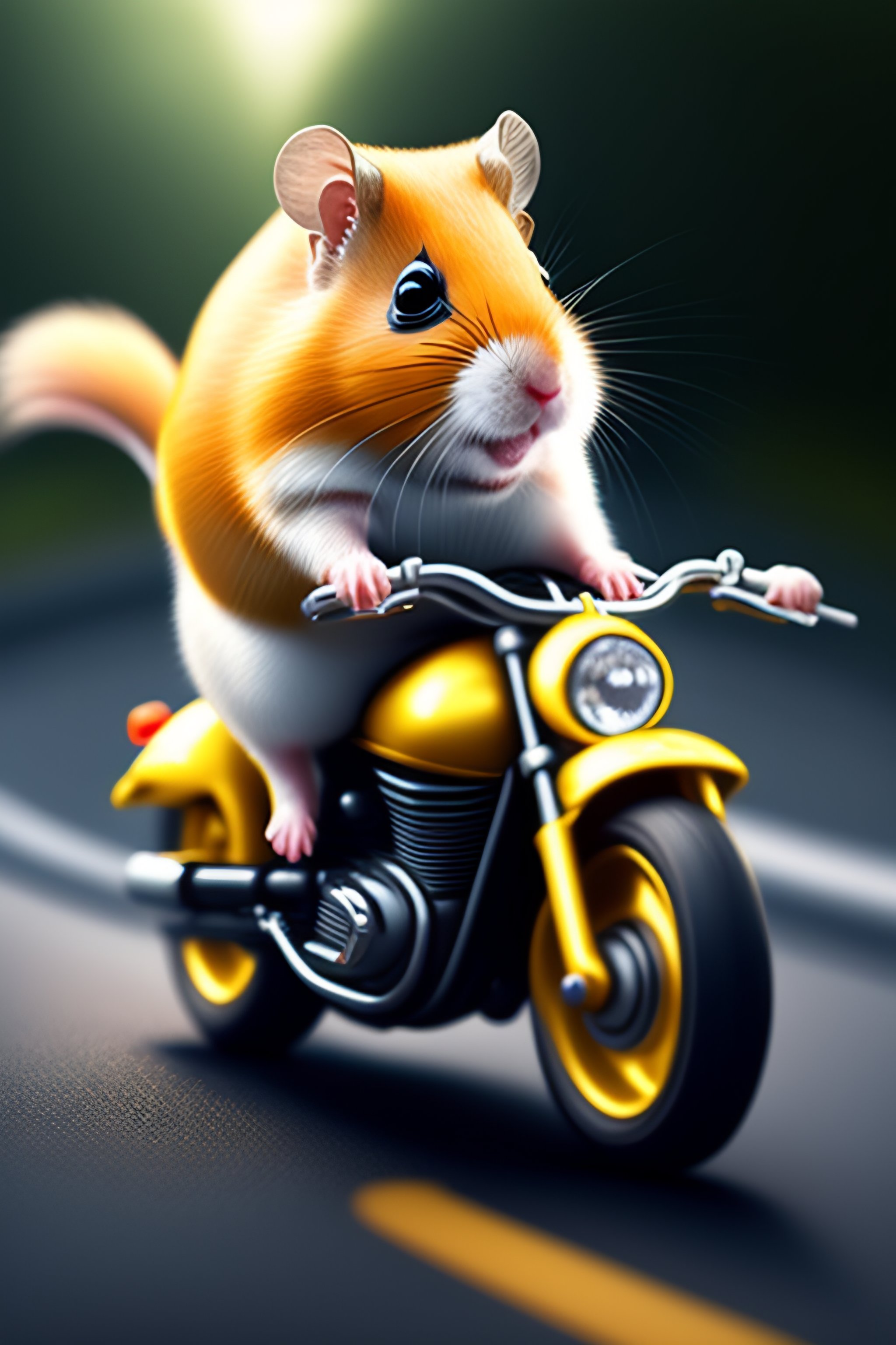 hamster motorcycle