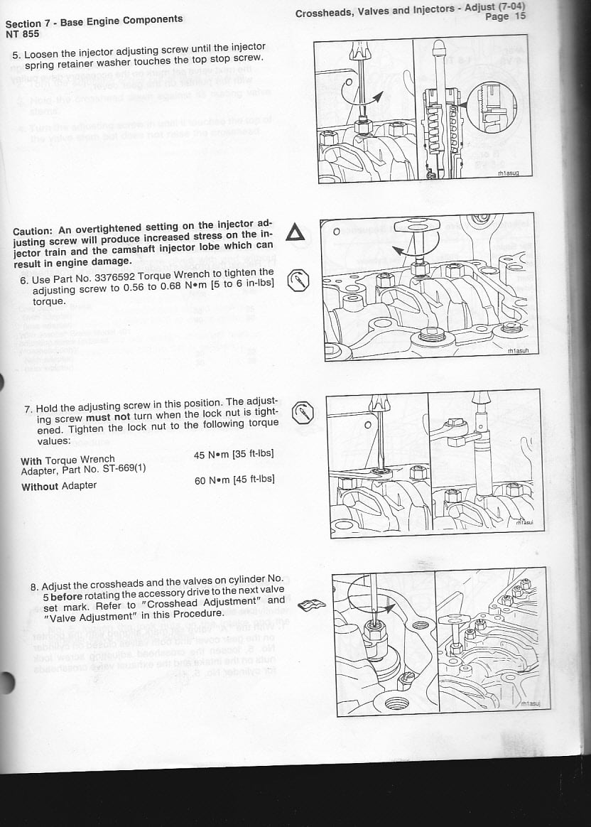 cummins top stop injector adjustment