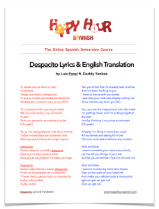 despacito with lyrics in english