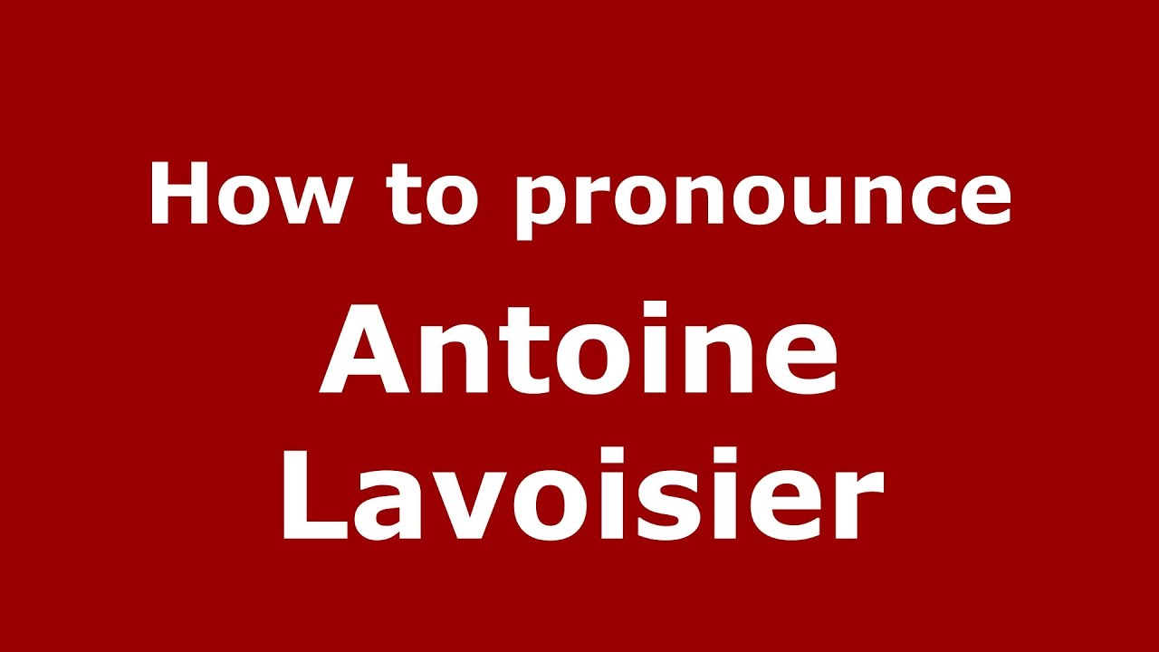 lavoisier pronunciation