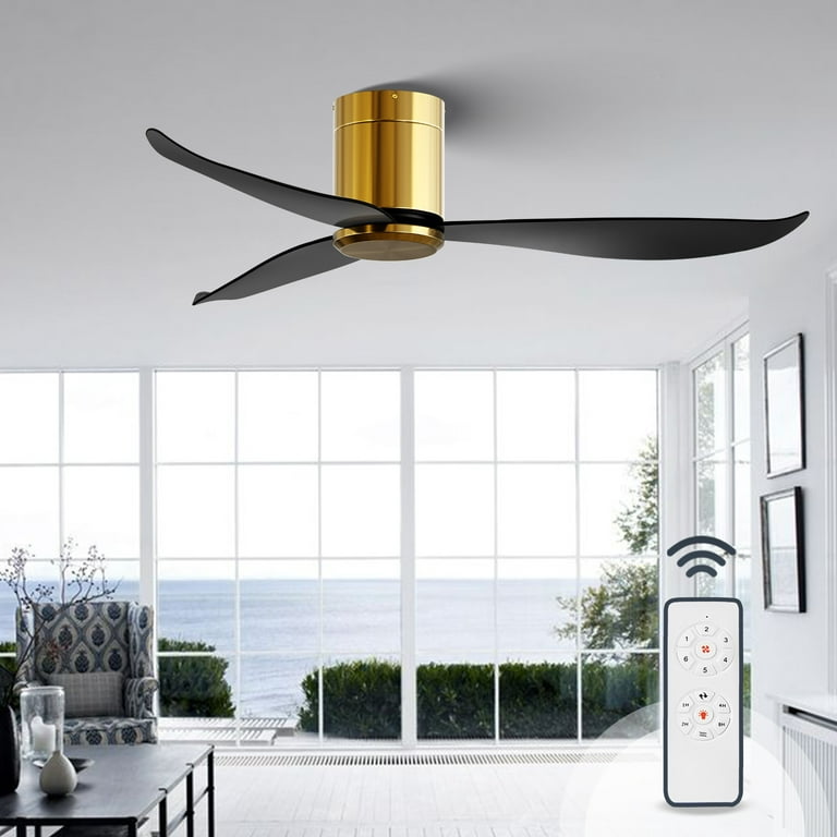 flush mount ceiling fan without light