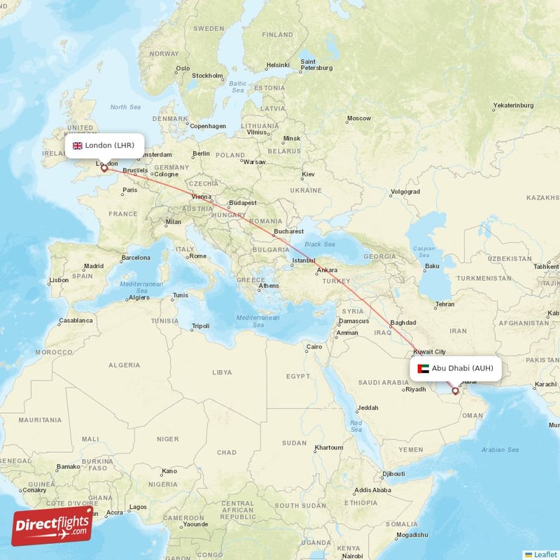 abu dhabi to london flight duration