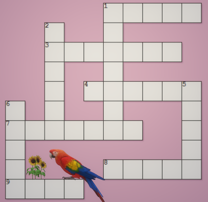 tropical parrot crossword clue