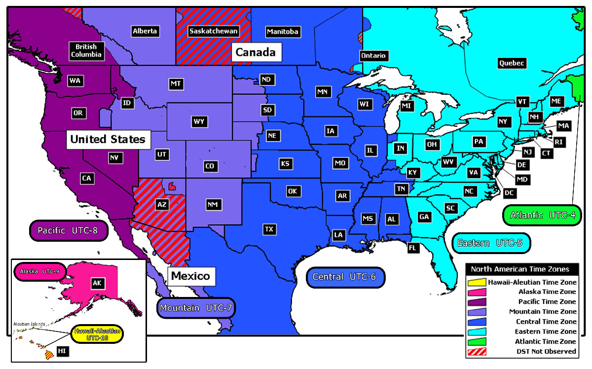 pennsylvania time zone