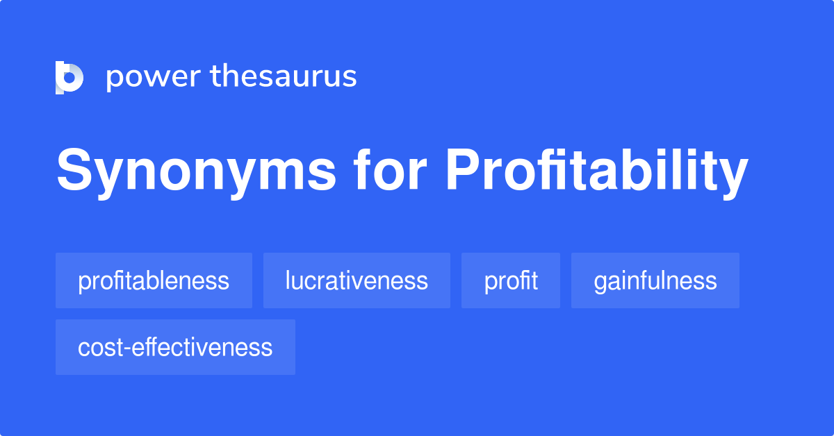 profitability thesaurus