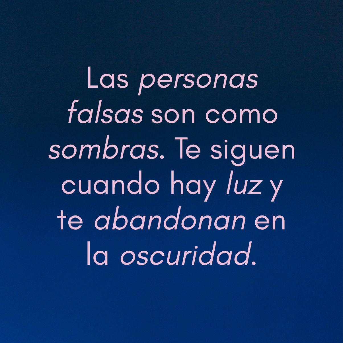 frases de indirectas para gente falsa