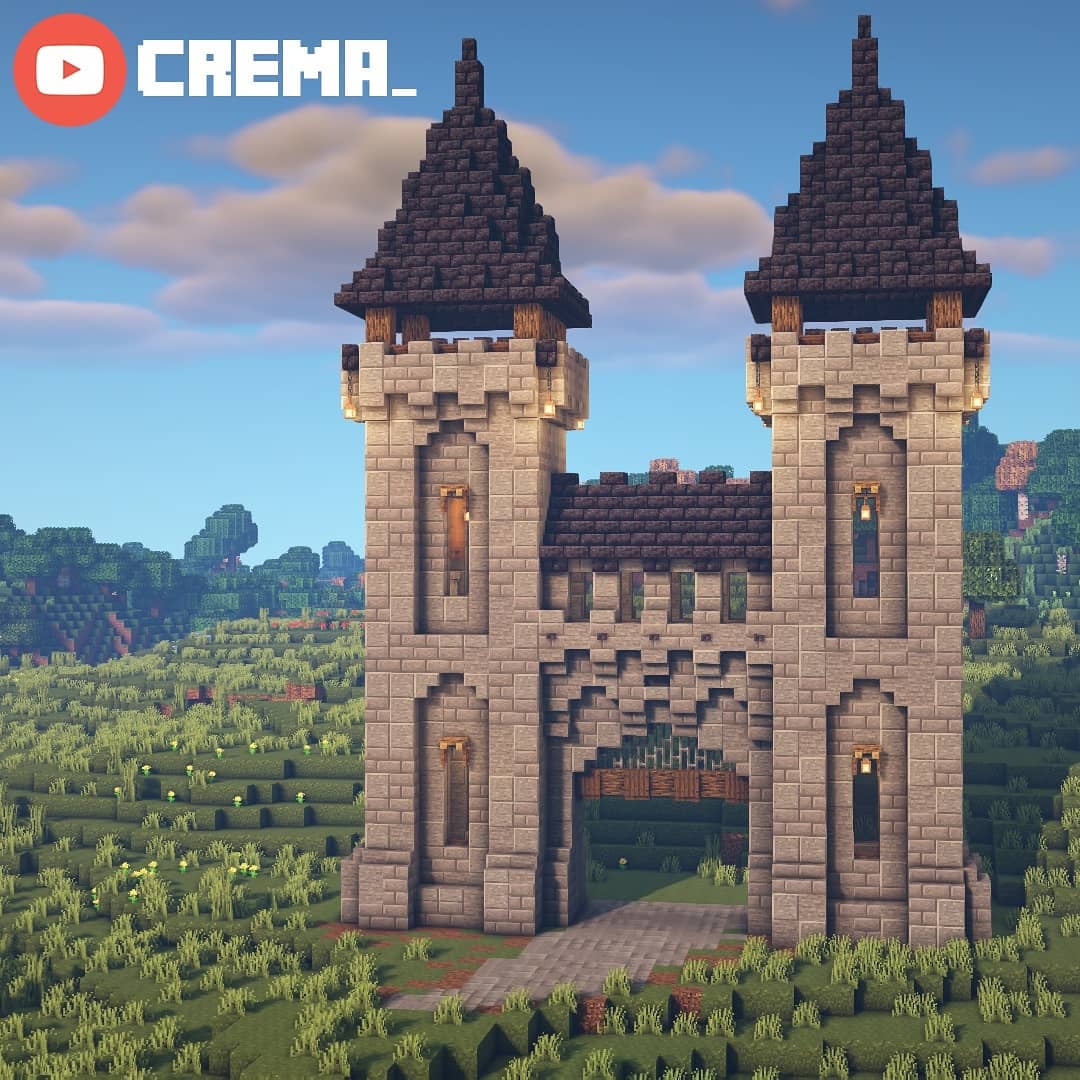 castle gate in minecraft