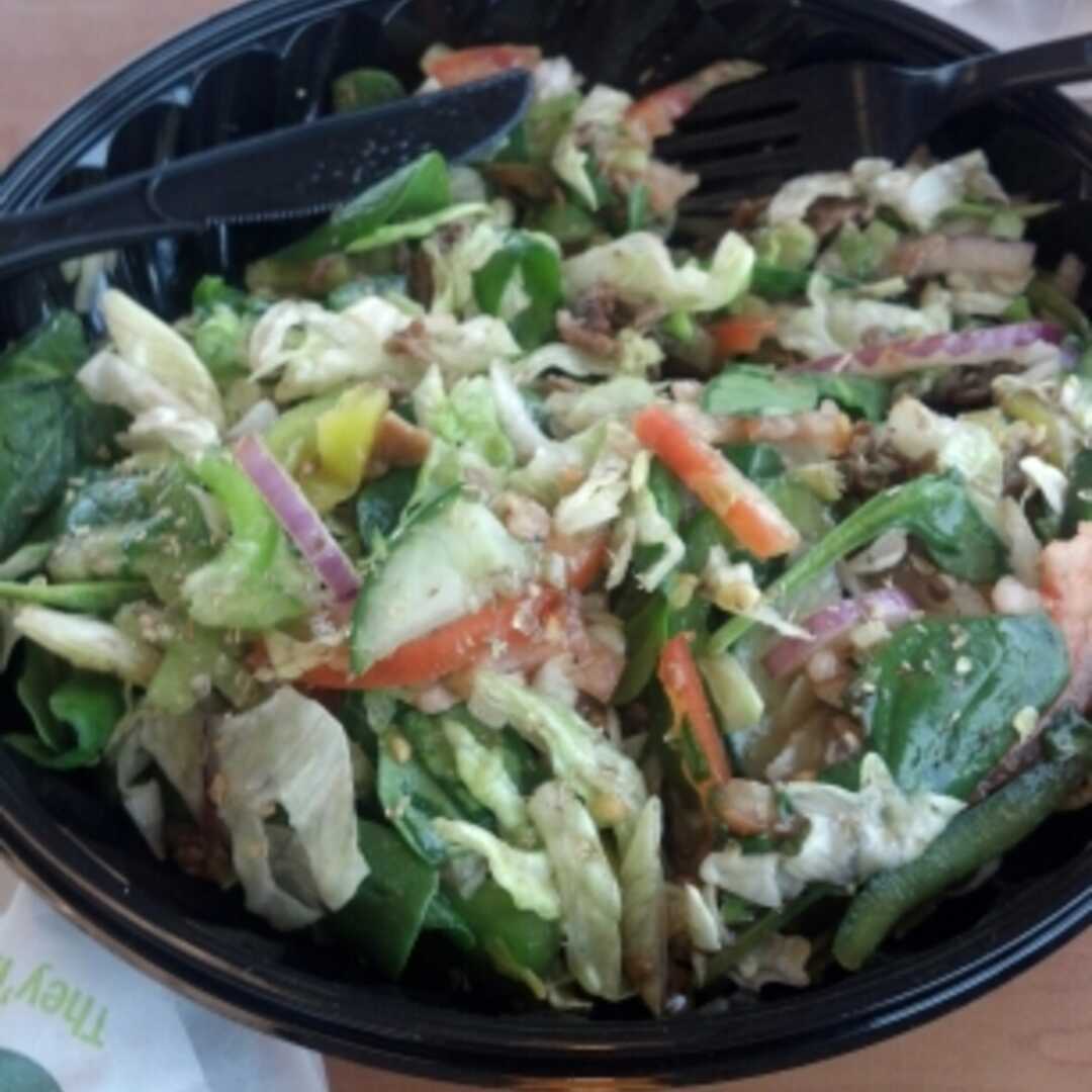 calories in a subway salad