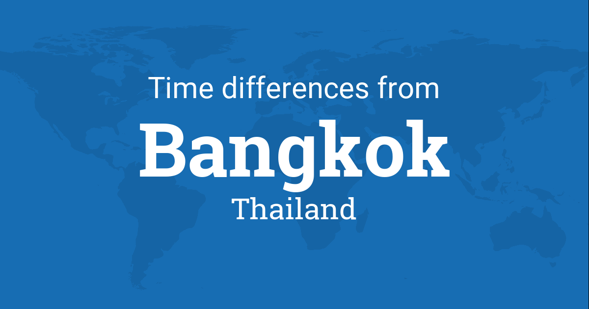 time difference between bangkok and uk