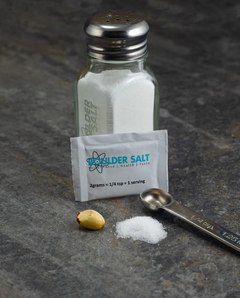 how much sodium in 1/4 tsp salt