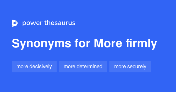 firmly thesaurus