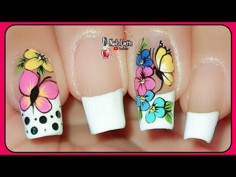 mariposas uñas manos