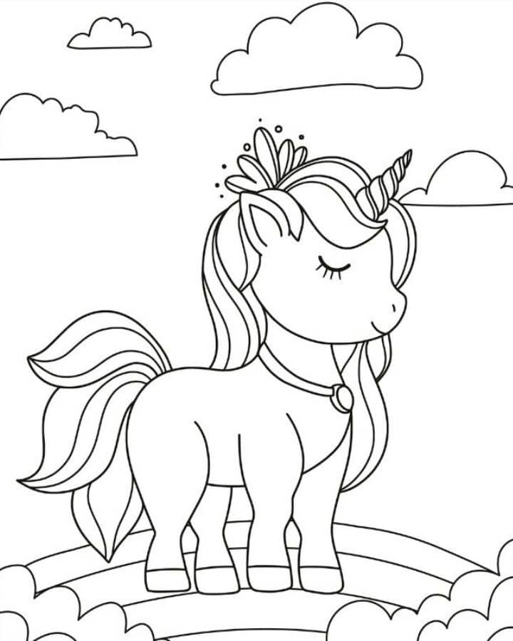 printable unicorn coloring pages