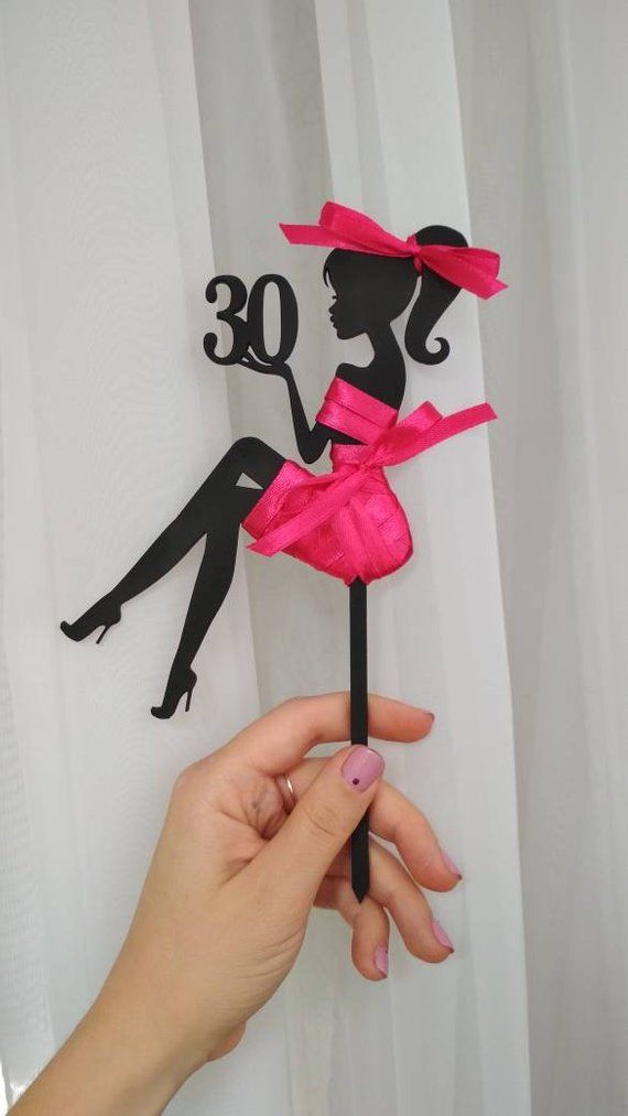 silhouette cake topper