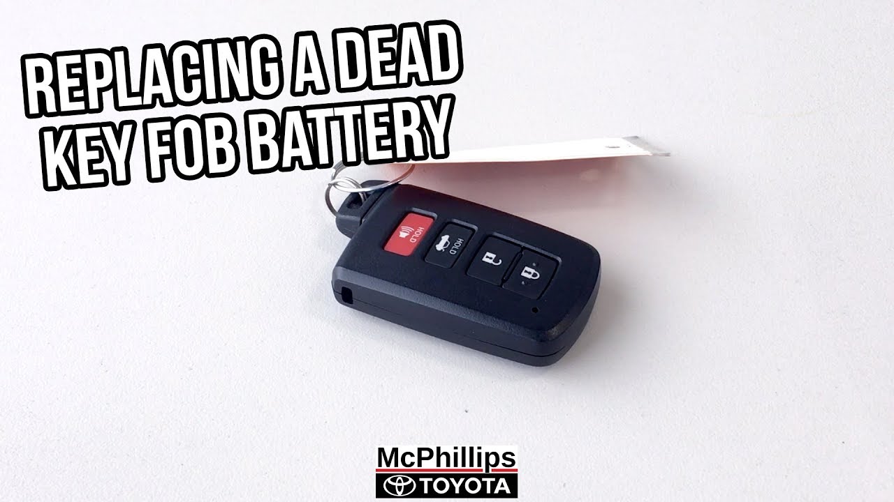 how to change a toyota key fob battery