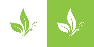 leaf logo design vector free download