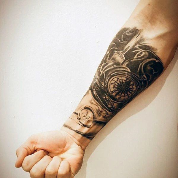 lower arm tattoos for guys
