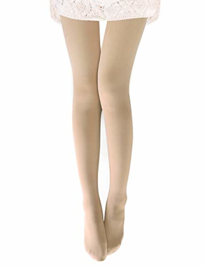 fleece nude tights