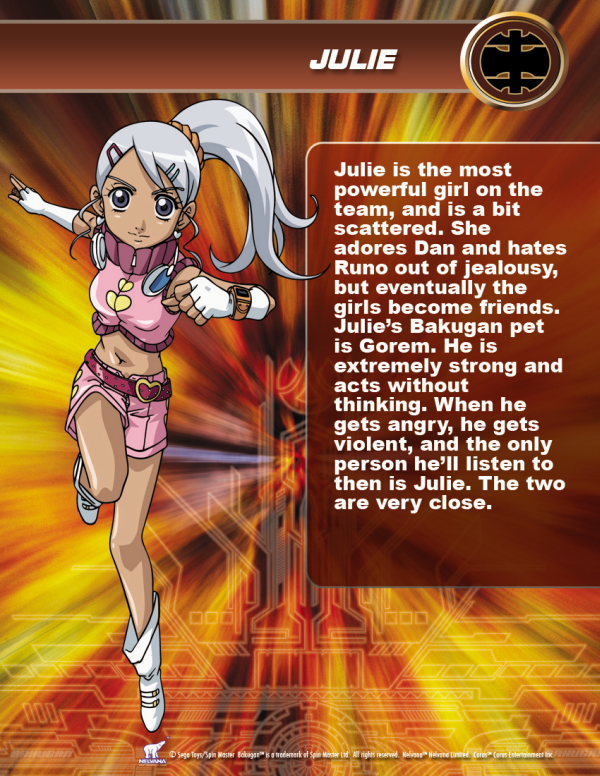 bakugan battle brawlers julie