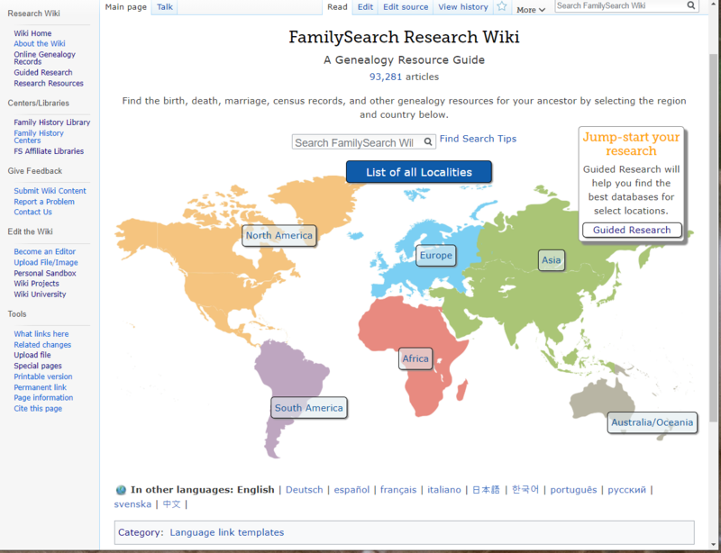 family search wiki