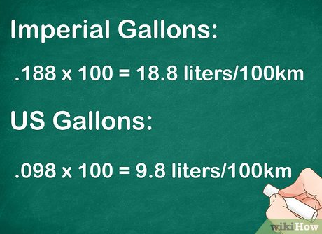 mile to gallon to kilometers per liter