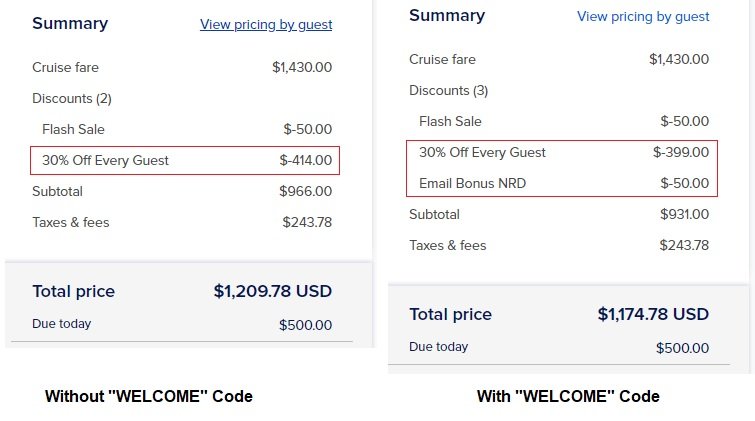 royal caribbean cruise codes