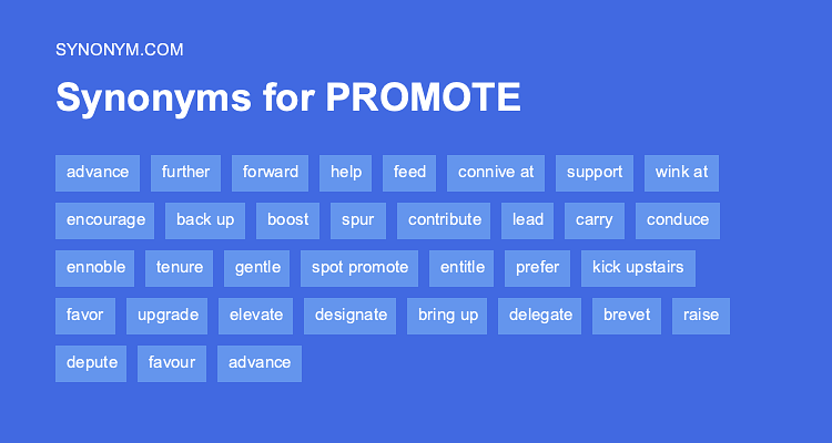 promotion thesaurus