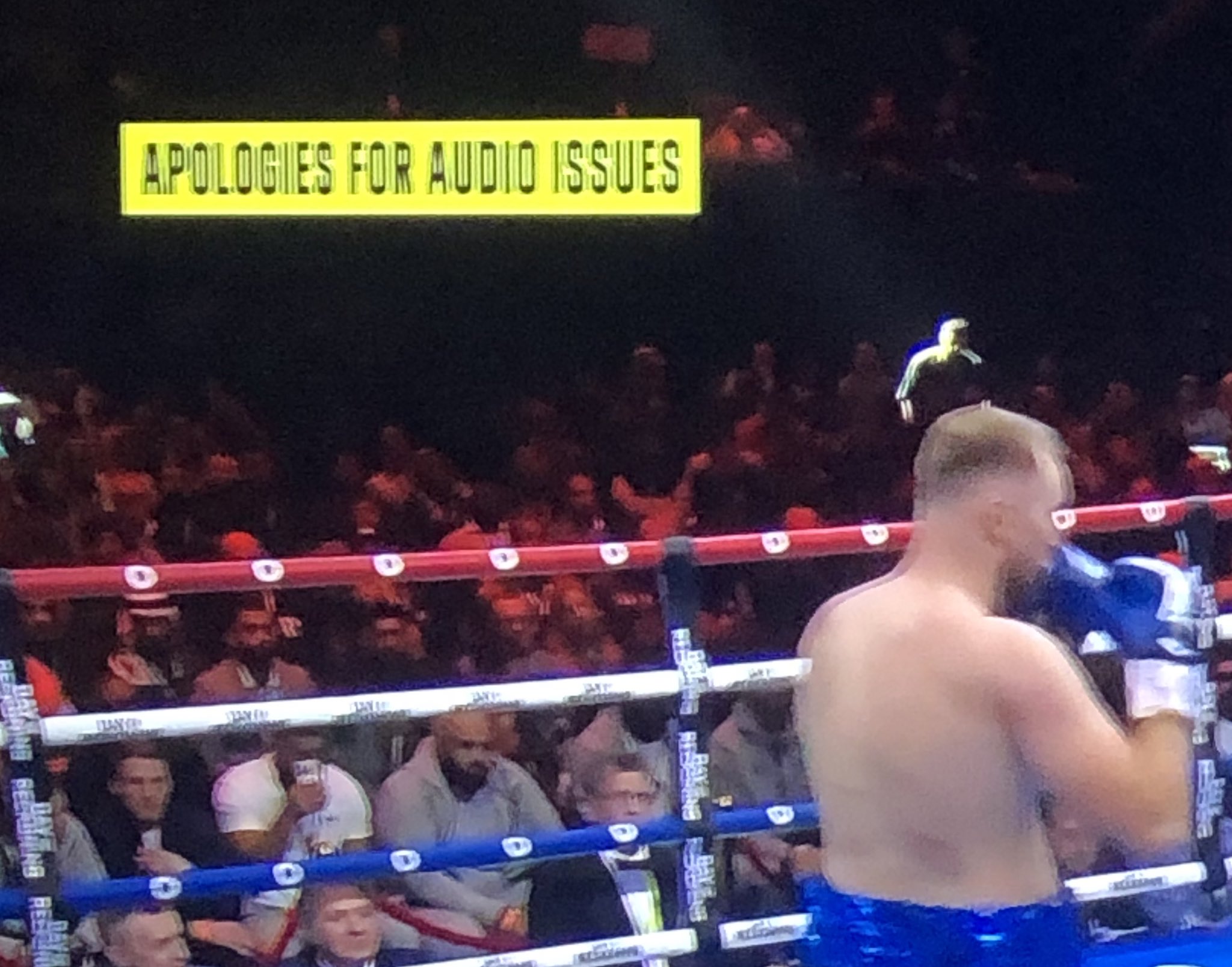 dazn boxing audio issues