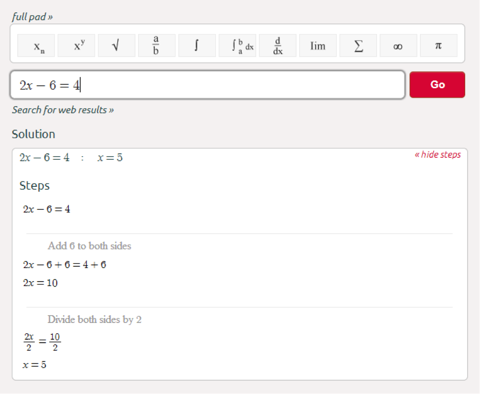 symbolab equation solver