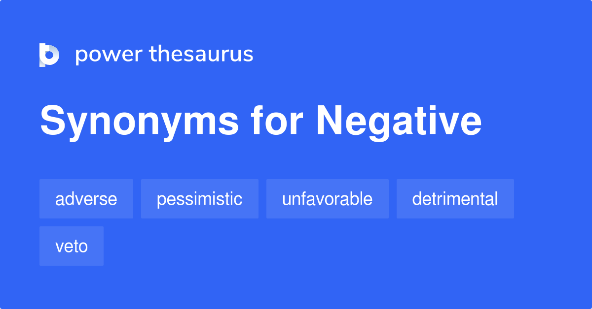 negative synonym