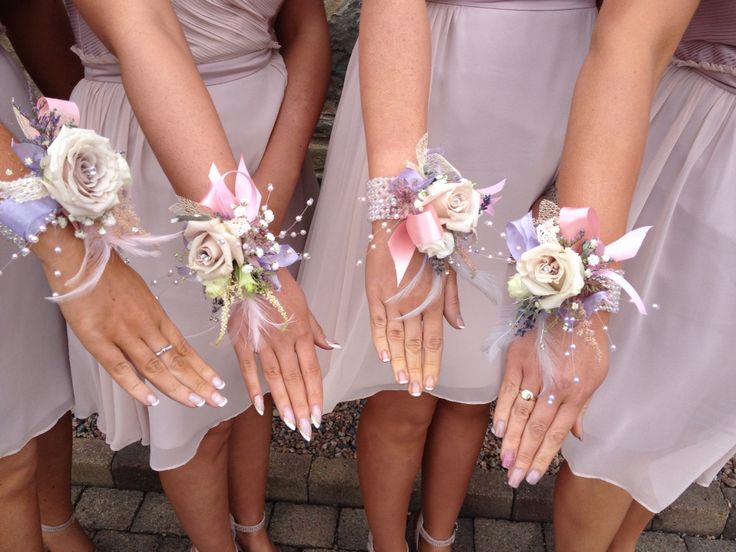 bridesmaid wrist corsage
