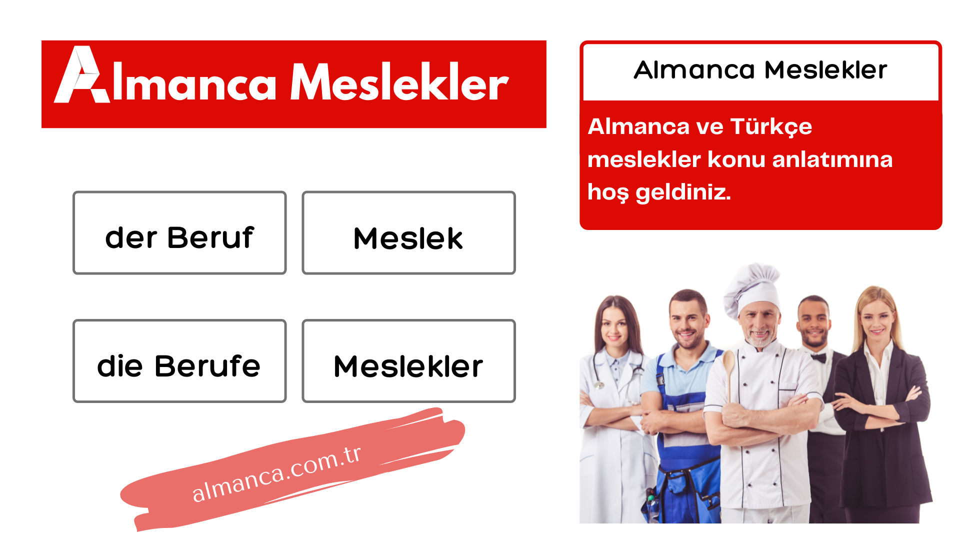 almancada meslek sorma