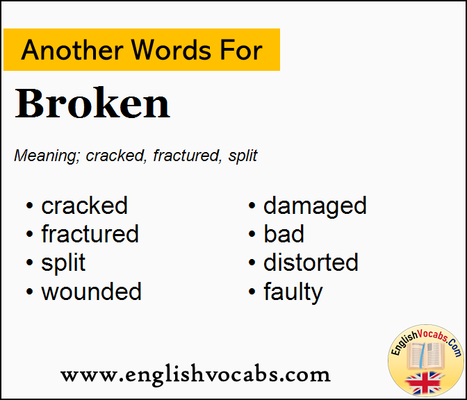 synonyms for broke