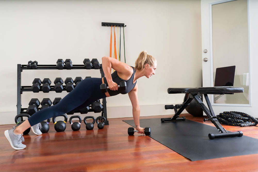 lat exercises with dumbbells