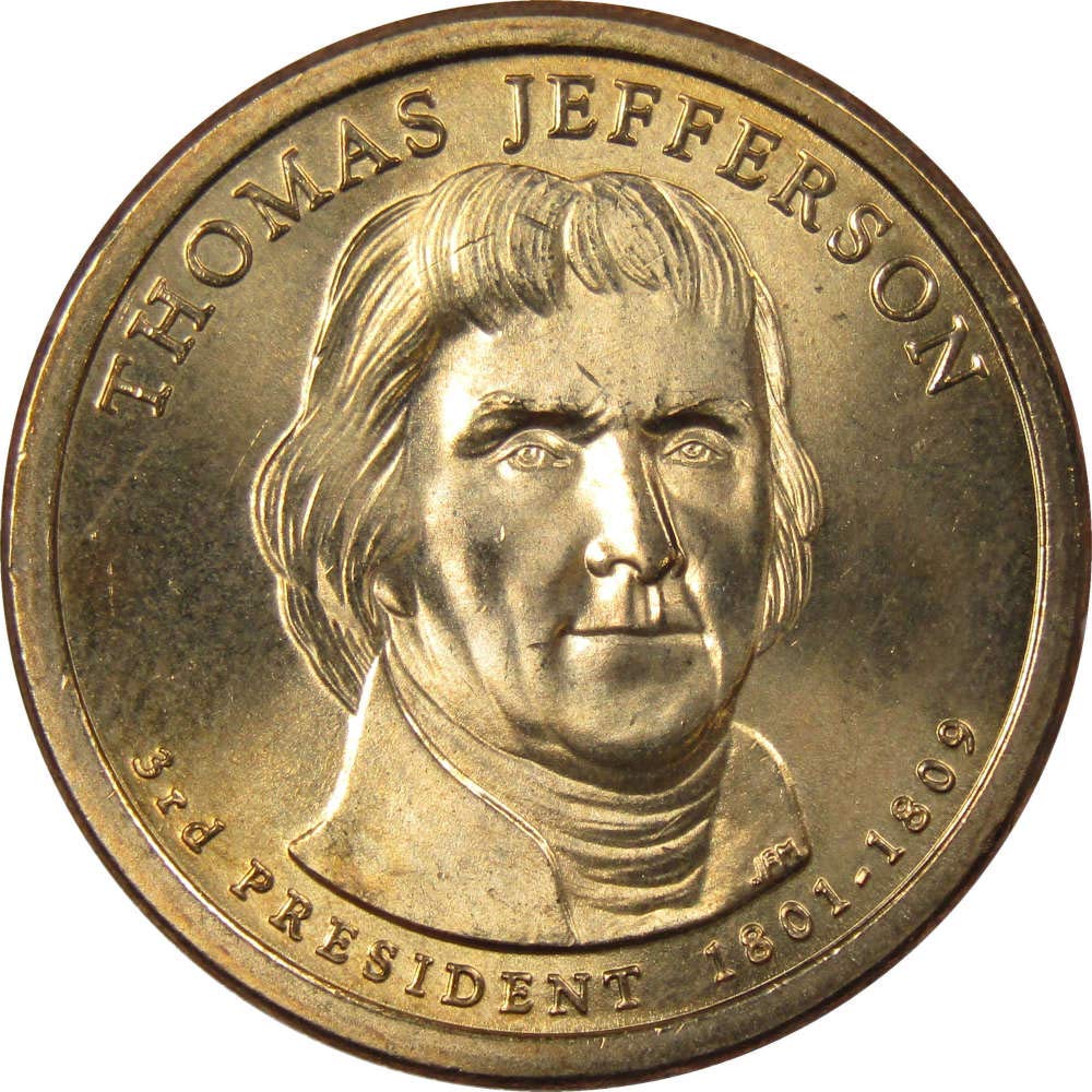 how much is a thomas jefferson dollar coin worth