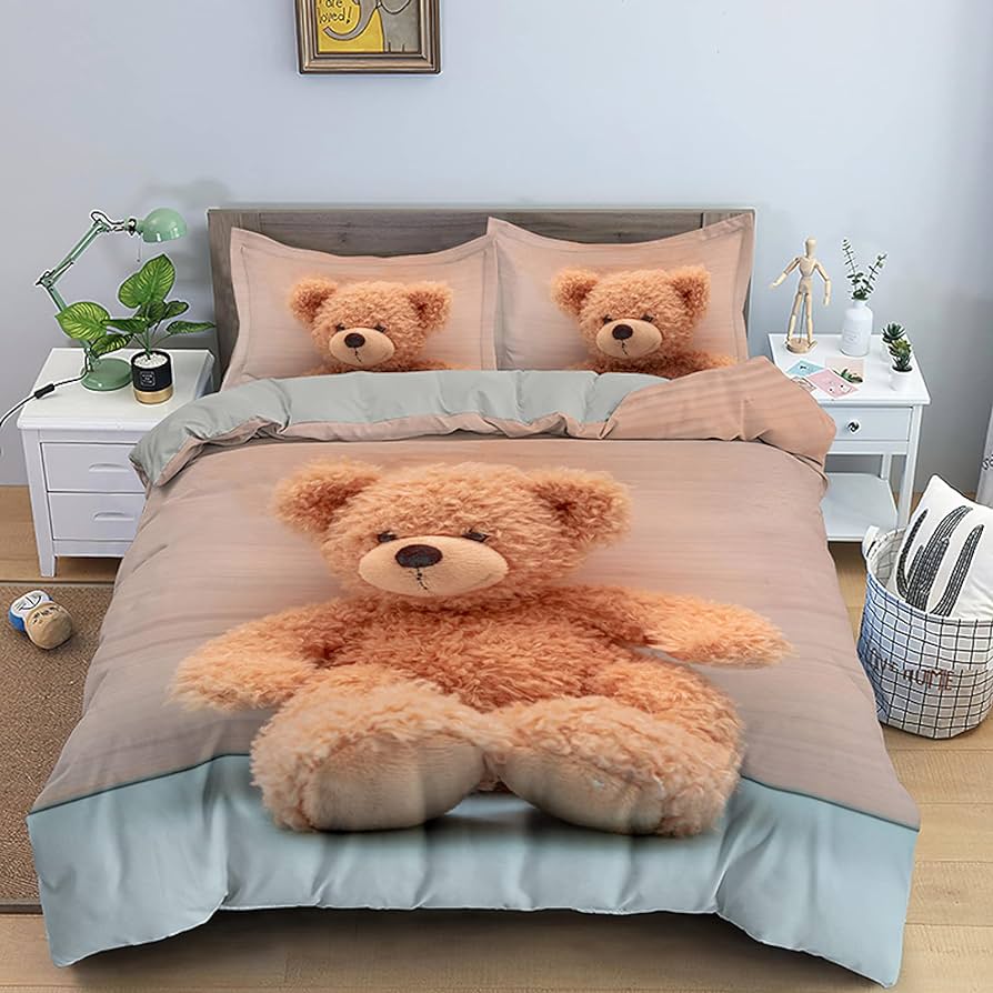 teddy bear duvet set king size