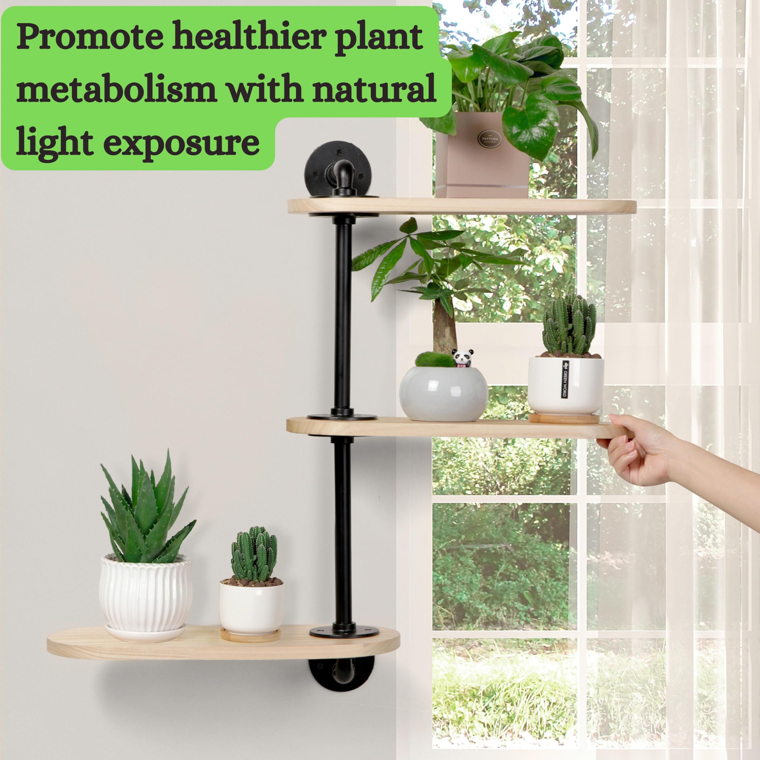 rotating plant shelves