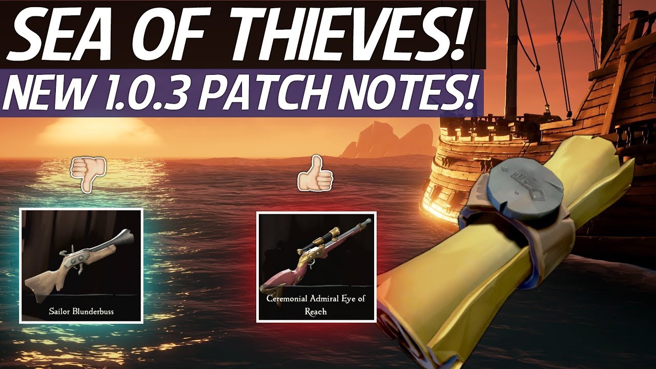 sea of thieves patch notes