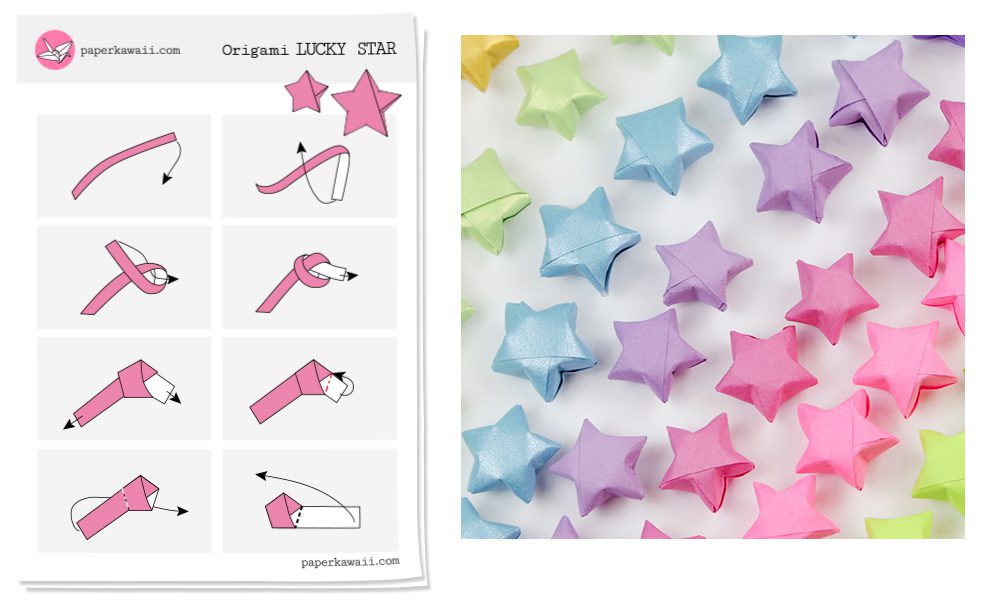 easy origami lucky star