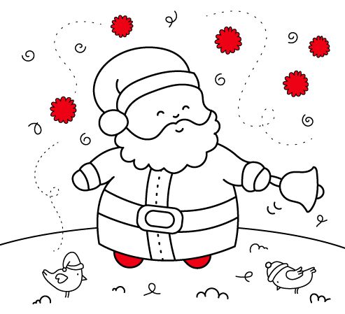 dibujos para colorear online de navidad