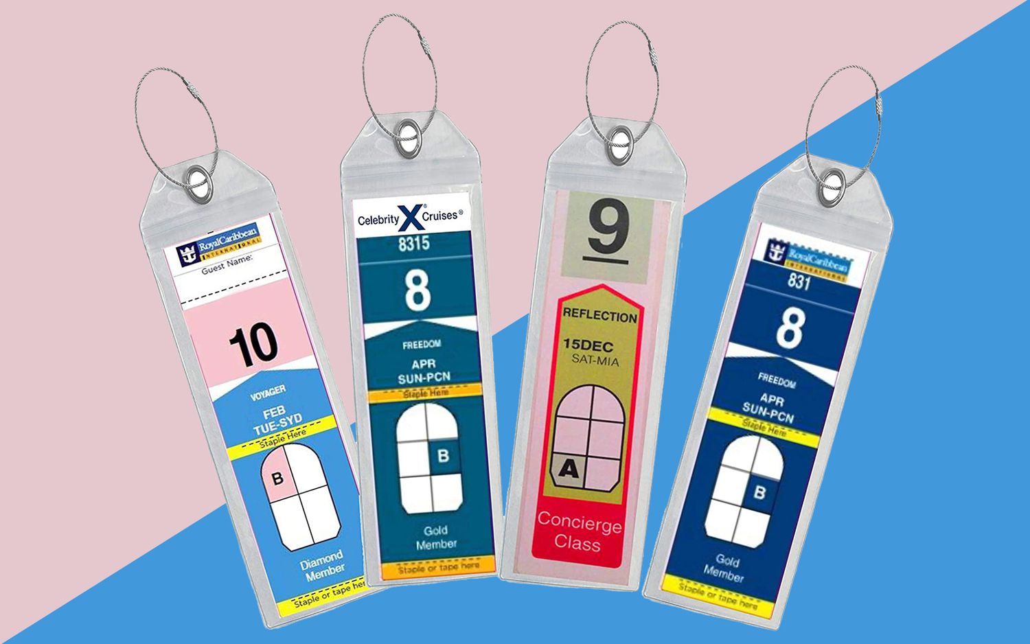 cruise luggage tag holders