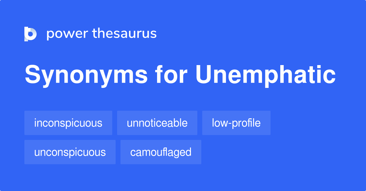 unnoticeable thesaurus