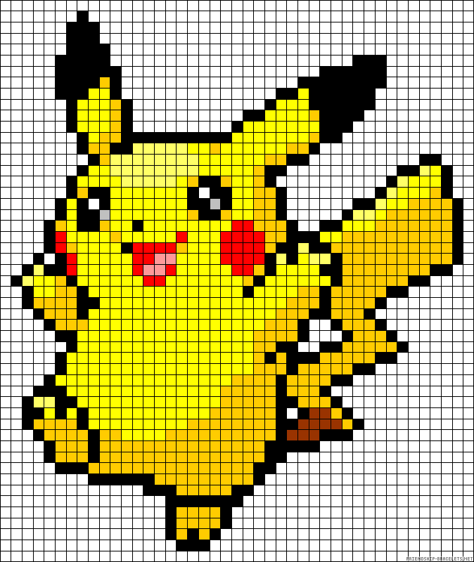 pokemon pixel art grid