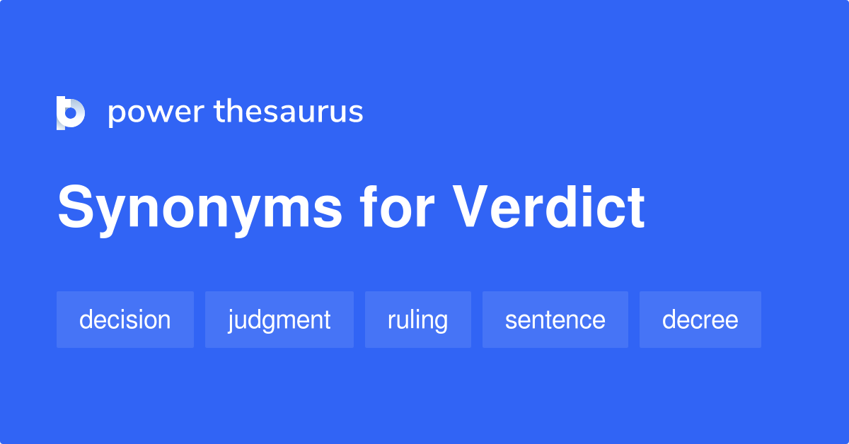 verdict synonym