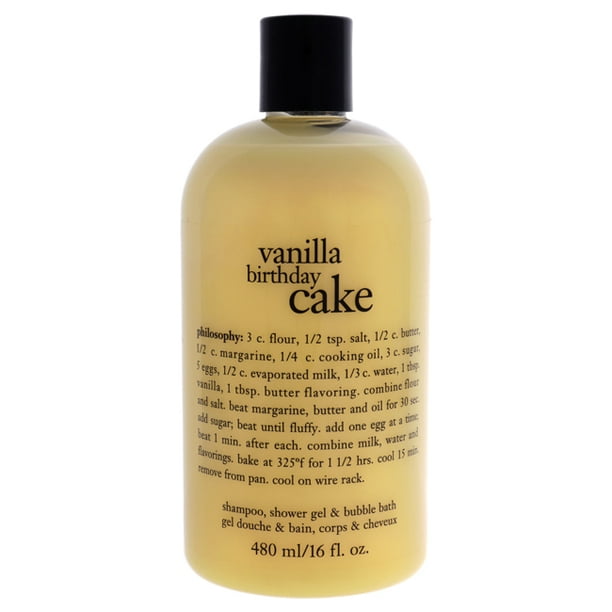 vanilla birthday cake shower gel