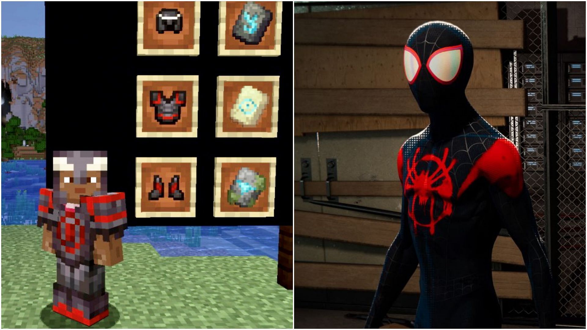 minecraft spiderman armor