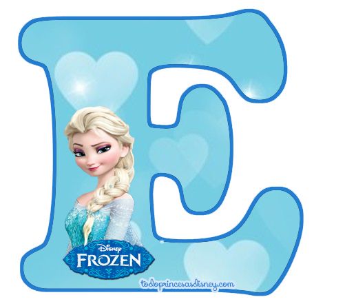 abecedario letras de frozen para imprimir