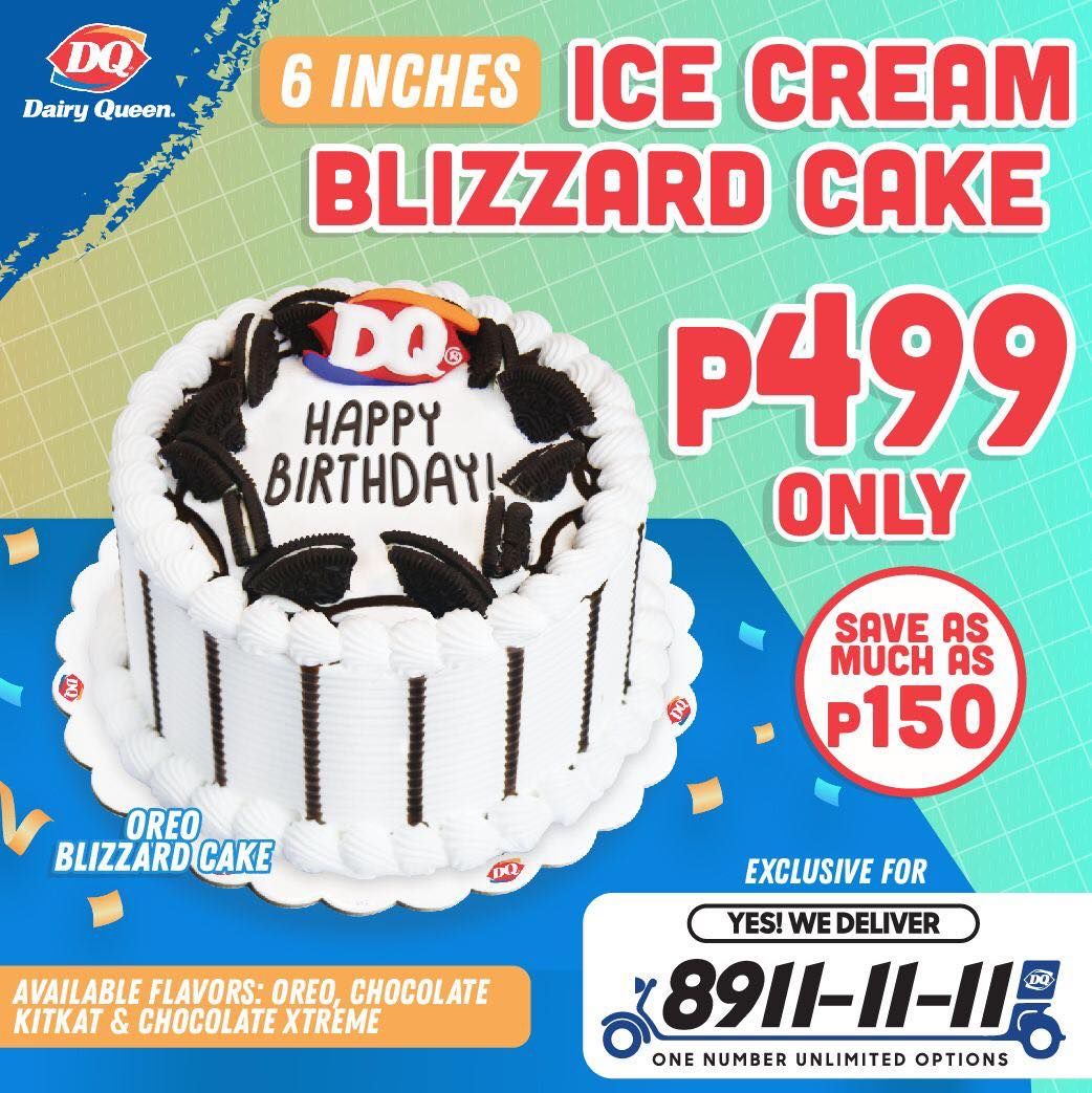 prices of dairy queen cakes