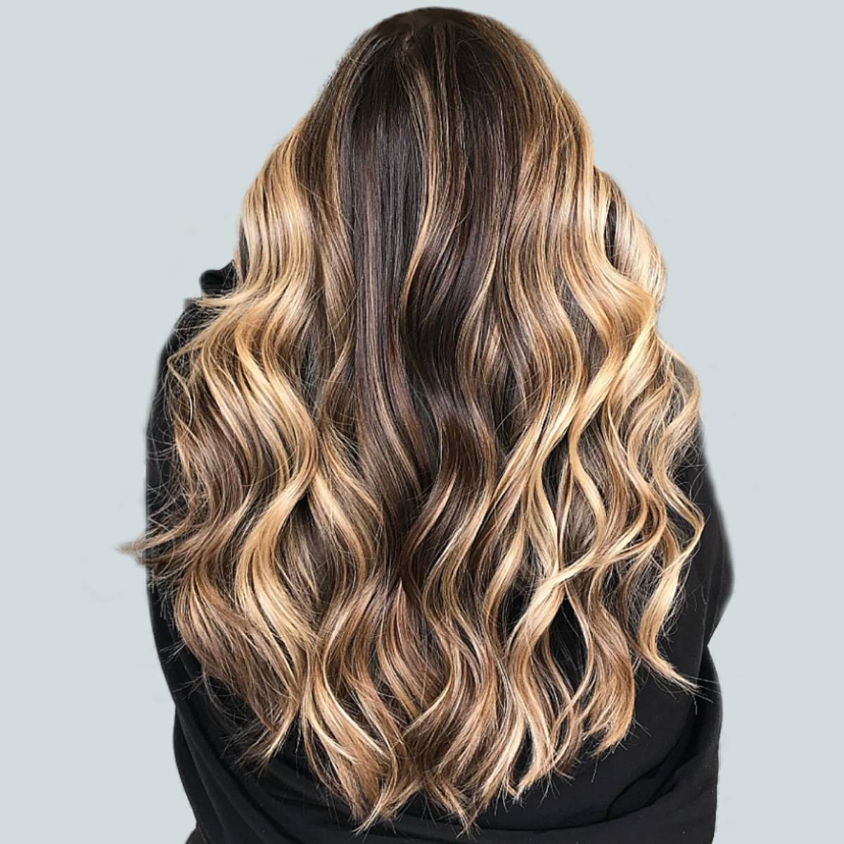 brown hair blond balayage