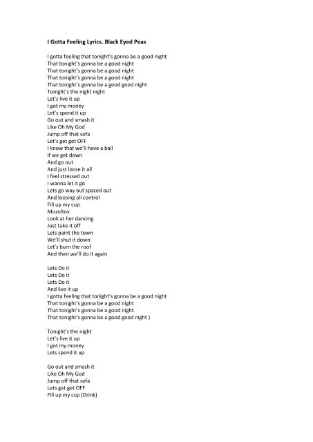 feelings lyrics